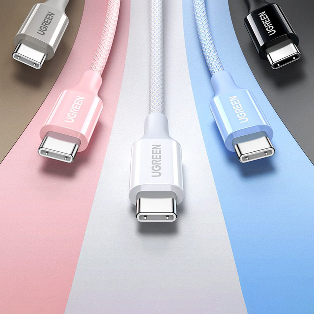 Kabel do danych i ładowania USB-C - USB-C UGREEN L501, 60W, 2m, Szary