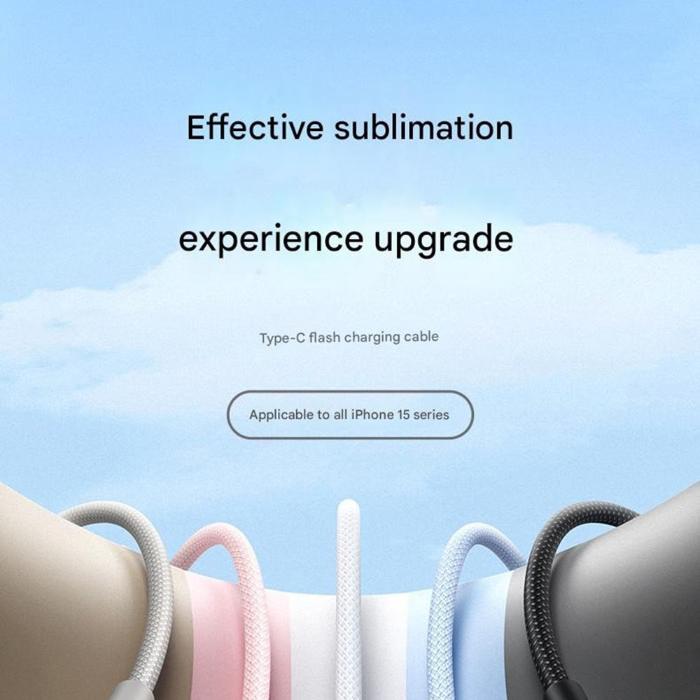 Kabel do danych i ładowania USB-C - USB-C UGREEN L502, 100W, 1m, Szary