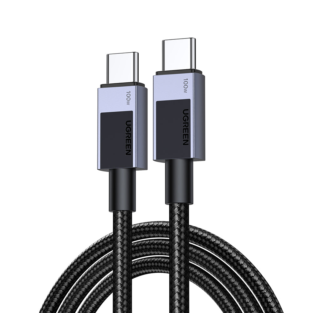 Kabel do danych i ładowania USB-C - USB-C UGREEN L512, 100W, 1m, Szary