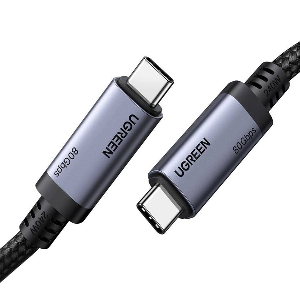 Kabel do danych i ładowania USB-C - USB-C UGREEN L706 (65383), 240W, 1m, Czarny