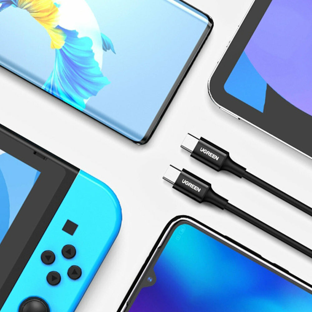 Kabel do danych i ładowania USB-C - USB-C UGREEN US300 (80371), 100W, 1m, Czarny