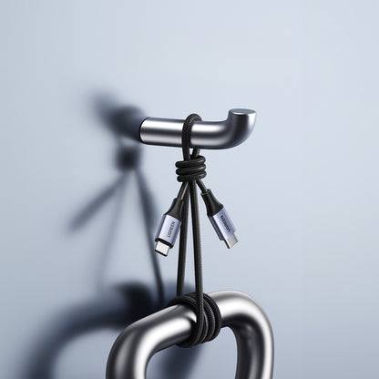 Kabel do danych i ładowania USB-C - USB-C UGREEN US535, 240W, 1m, Szary