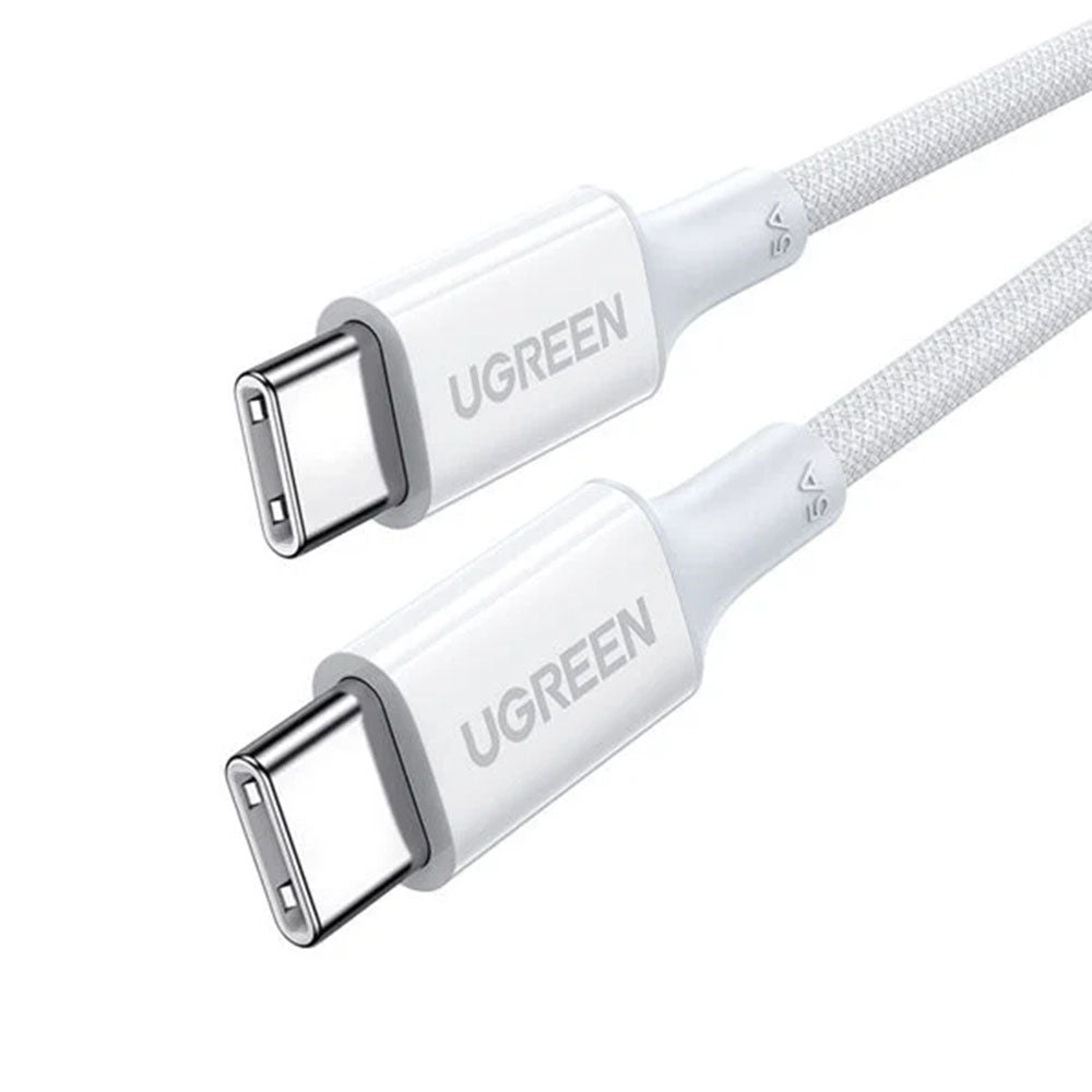 Kabel do danych i ładowania USB-C - USB-C UGREEN US557 (15267), 100W, 1m, Biały
