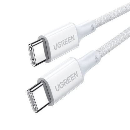 Kabel do danych i ładowania USB-C - USB-C UGREEN US557 (15267), 100W, 1m, Biały