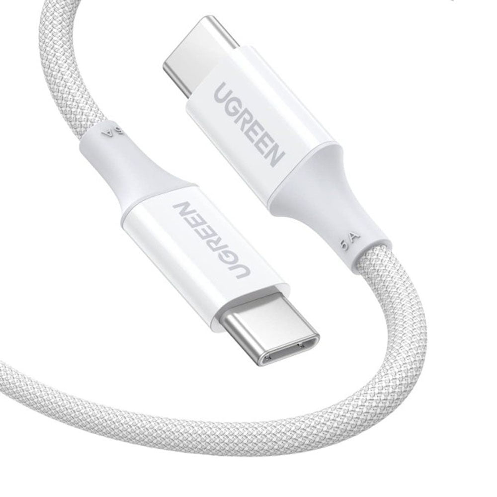Kabel do danych i ładowania USB-C - USB-C UGREEN US557 (15267), 100W, 1m, Biały