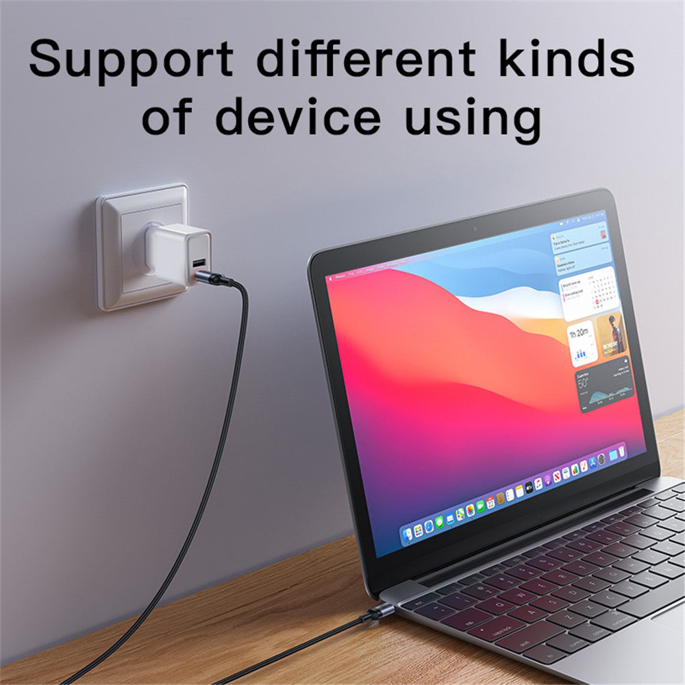 Kabel do danych i ładowania USB-C - USB-C Yesido CA181, 60W, 1.2m, Czarny