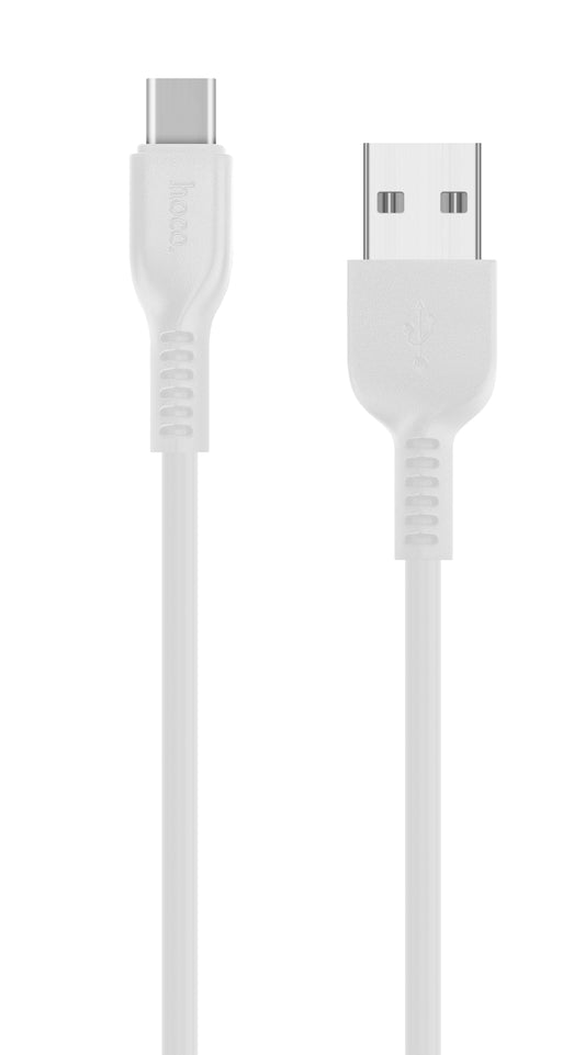 Kabel do danych i ładowania USB-A - USB-C HOCO Flash X20, 18W, 2m, Biały