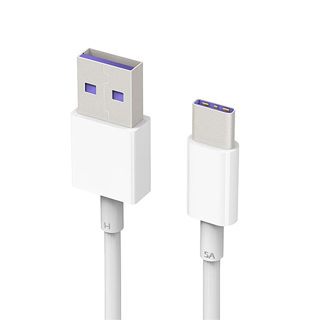 Kabel do ładowania i transmisji danych USB-A - USB-C Huawei AP71, 40 W, 1 m, biały 4072007