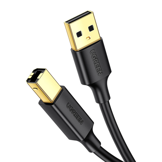 Kabel do drukarki UGREEN US135, USB-A - USB-B, 5m, Czarny
