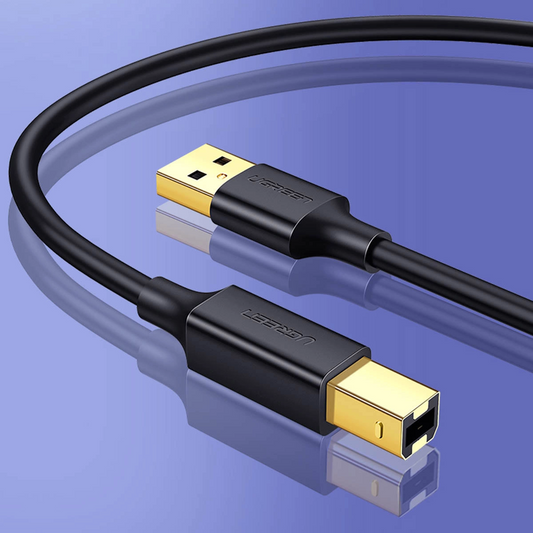 Kabel do drukarki UGREEN US135, USB-A - USB-B, 5m, Czarny