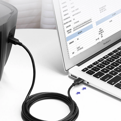 Kabel do drukarki UGREEN US135, USB-A - USB-B, 5m, Czarny