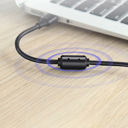 Kabel do drukarki UGREEN US135, USB-A - USB-B, 5m, Czarny