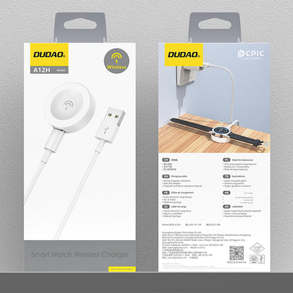 Ładowarka bezprzewodowa Dudao A12H do Huawei Watch Series, USB-A, Biała