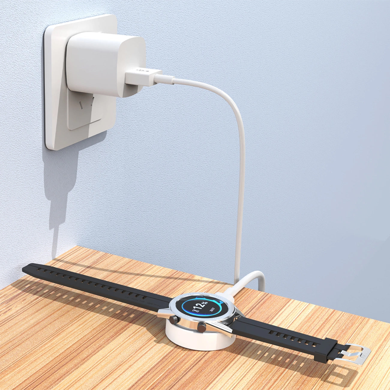 Ładowarka bezprzewodowa Dudao A12H do Huawei Watch Series, USB-A, Biała