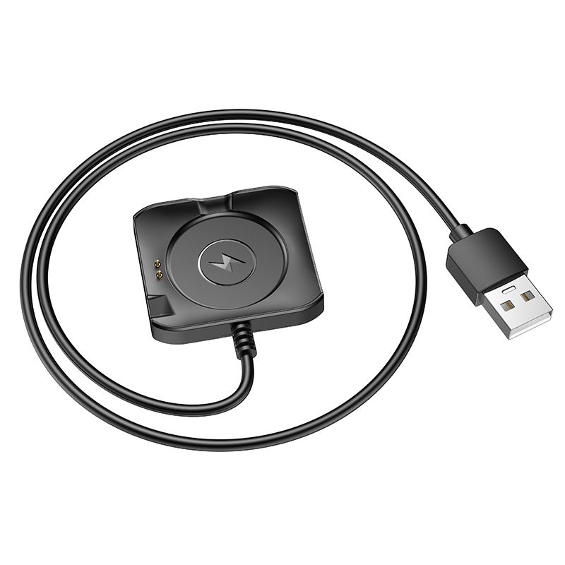 Kabel ładowania do Smartwatcha HOCO Y28, USB-A, Czarny