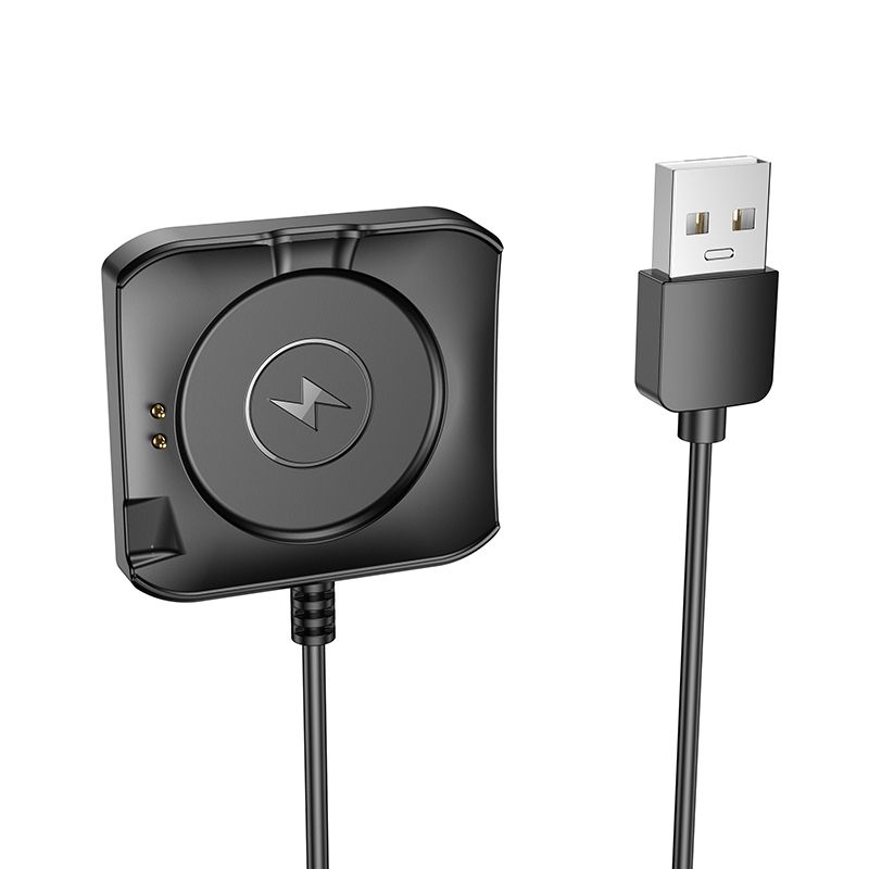 Kabel ładowania do Smartwatcha HOCO Y28, USB-A, Czarny