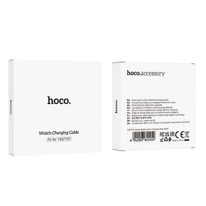 Kabel do ładowania Smartwatch HOCO Y26 / Y27, USB-A, Czarny