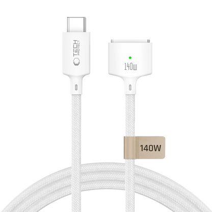 Kabel do ładowania Tech-Protect MMC01 Ultraboost, USB-C - MagSafe 3, 140W, 3m, biały