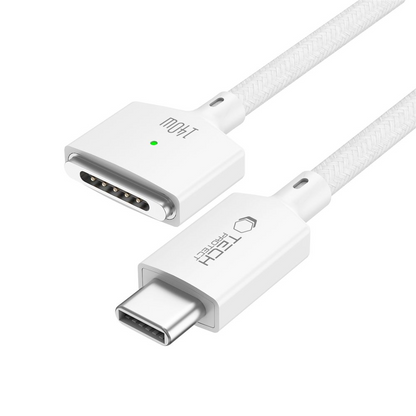Kabel do ładowania Tech-Protect MMC01 Ultraboost, USB-C - MagSafe 3, 140W, 3m, biały