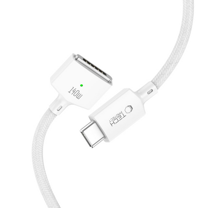 Tech-Protect MMC01 Ultraboost Charging Cable, USB-C - MagSafe 3, 140W, 2m, White