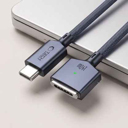 Kabel do ładowania Tech-Protect MMC01 Ultraboost, USB-C - MagSafe 3, 140W, 3m, Granatowy
