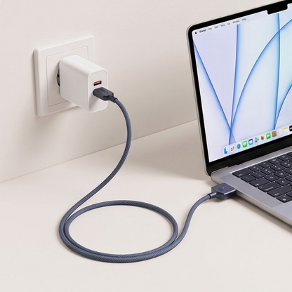 Kabel do ładowania Tech-Protect MMC01 Ultraboost, USB-C - MagSafe 3, 140W, 3m, Granatowy