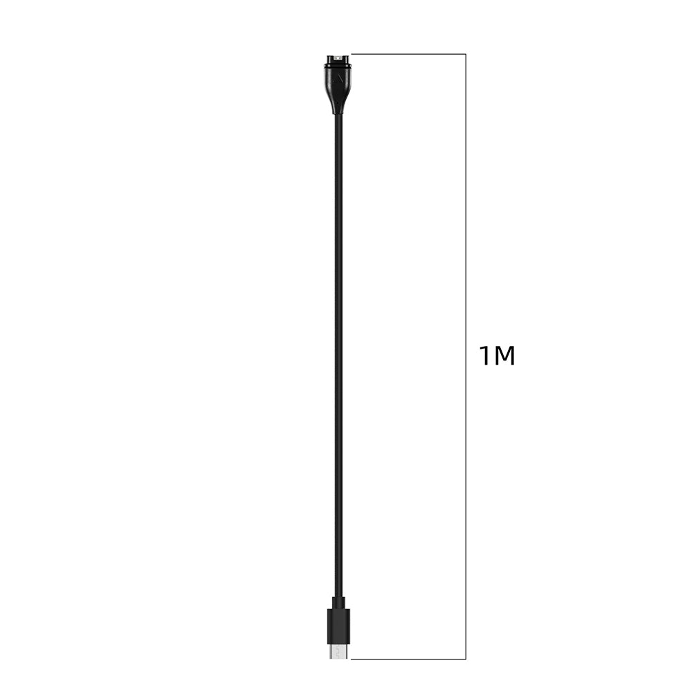 Kabel ładowania Techsuit TGC2 do Garmin Watch Fenix / vivoactive Series, USB-C, Czarny