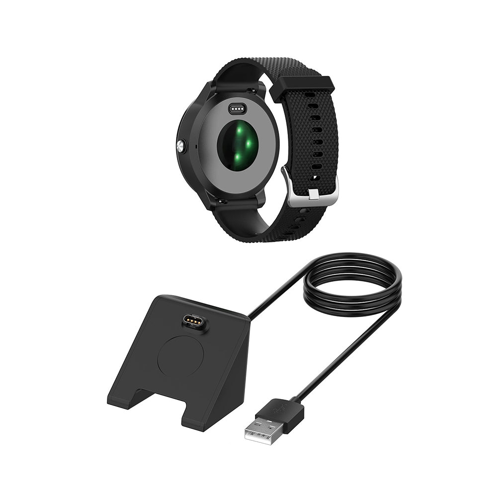 Kabel ładowania Techsuit TGC3 dla Garmin Fenix 5 Plus / 7X / 6X / 6 / 5, USB-A, Czarny