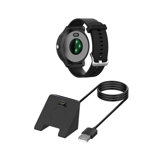 Kabel ładowania Techsuit TGC3 dla Garmin Fenix 5 Plus / 7X / 6X / 6 / 5, USB-A, Czarny