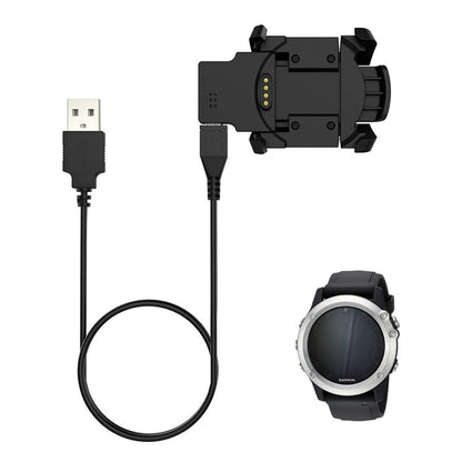 Kabel ładowania Techsuit TGC5 dla Garmin Fenix 3 Sapphire / 3 HR / 3, USB-A, Czarny