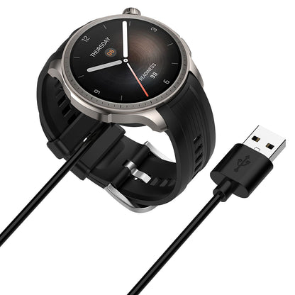 Kabel ładowania Techsuit THA4 do Amazfit T-Rex 3 / Balance, USB-A, Czarny