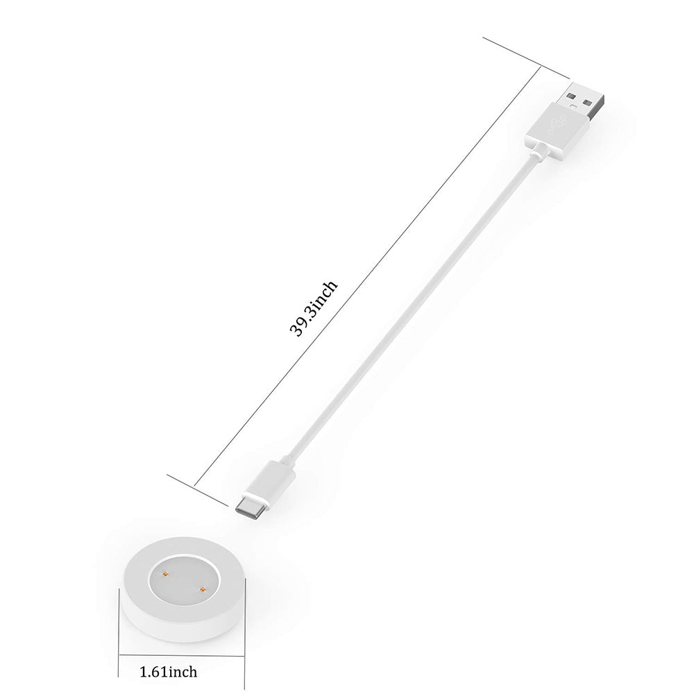 Kabel ładowania Techsuit THC3 dla Honor Watch / Huawei Watch Series, USB-A, Biały