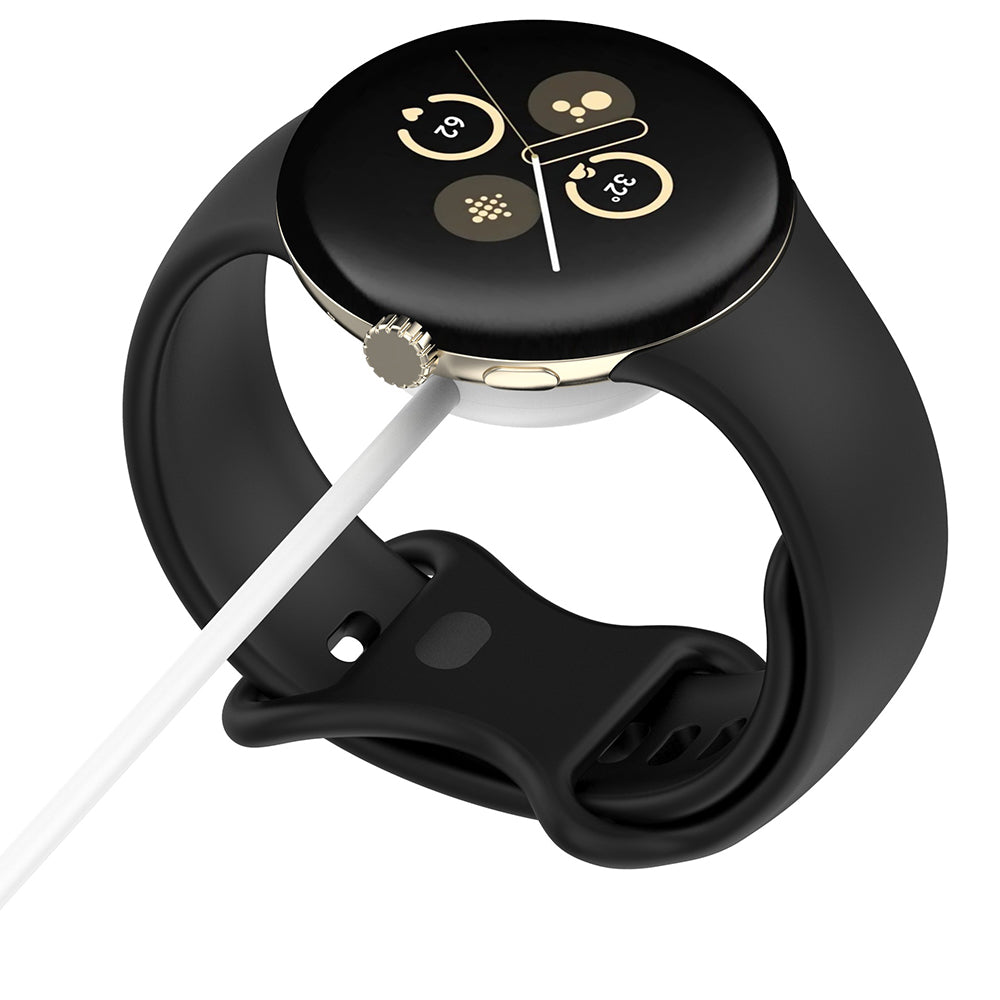 Kabel ładowania Techsuit THC5 dla Google Pixel Watch 3 45mm / Watch 3 41mm, USB-A, Biały