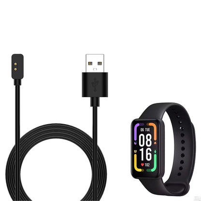 Kabel ładowania Techsuit TXC2 dla Xiaomi Smart Band 7 Pro / Redmi Watch 2 / Watch 2 Lite, USB-A, Czarny