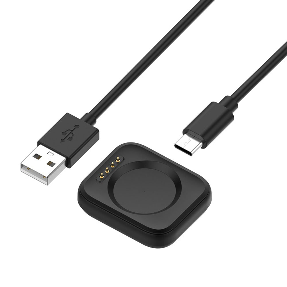 Kabel ładowania Techsuit TXC8 do Oppo Watch / OnePlus Watch Series, USB-A, Czarny