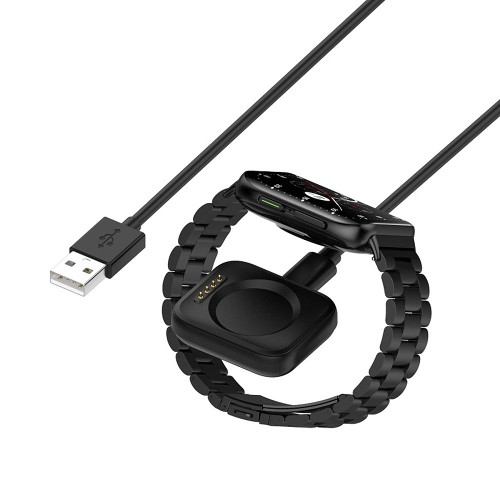 Kabel ładowania Techsuit TXC8 do Oppo Watch / OnePlus Watch Series, USB-A, Czarny