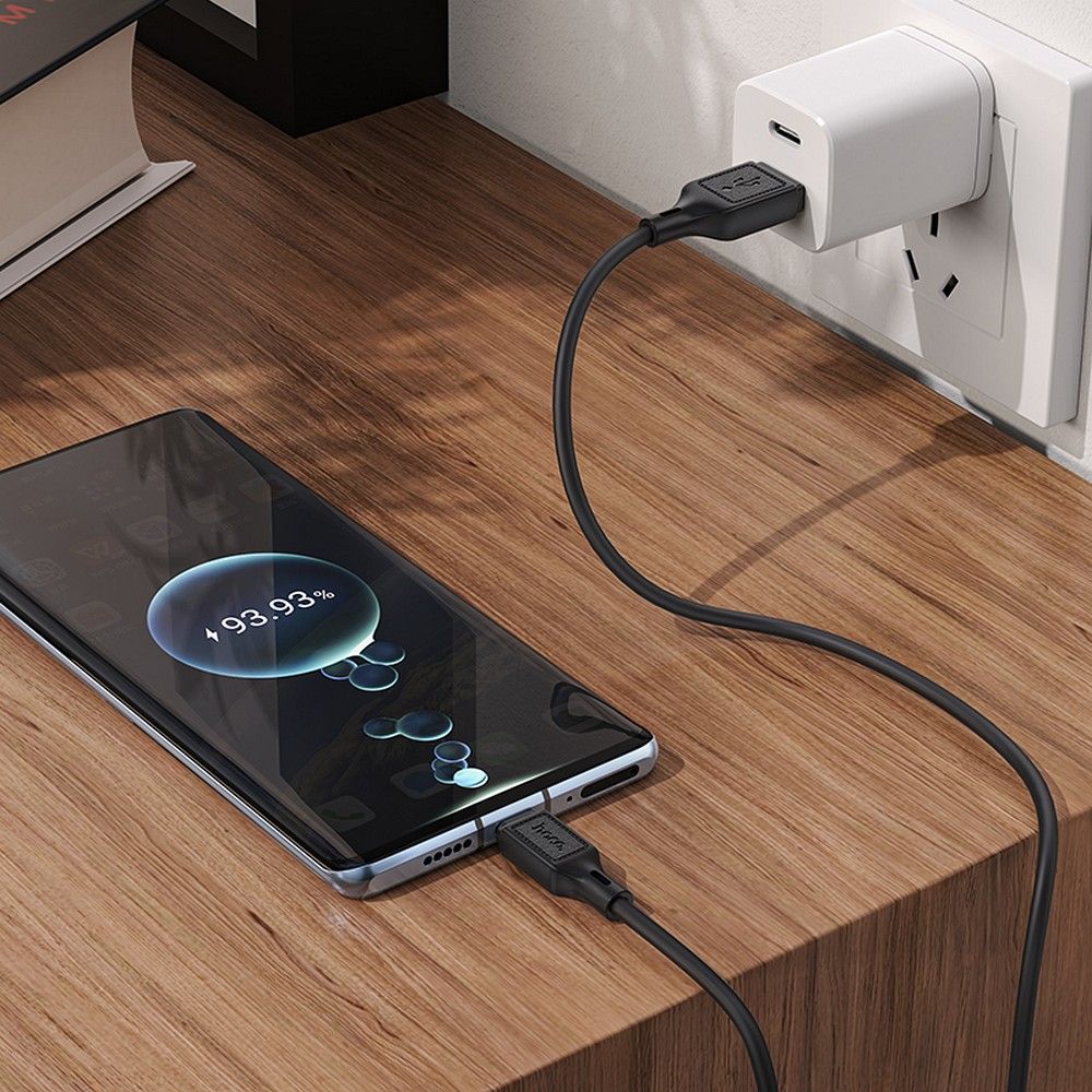 Kabel do danych i ładowania USB-A - USB-C HOCO X90, 60W, 1m, Czarny