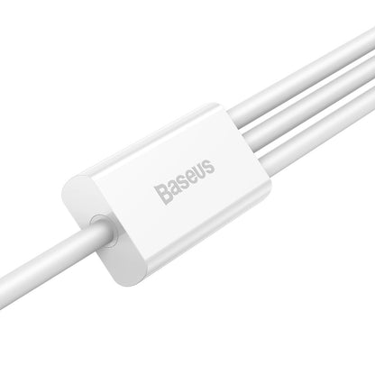 Kabel ładujący USB-A - Lightning / microUSB / USB-C Baseus Superior 3w1 Series, 20 W, 0,5 m, biały 