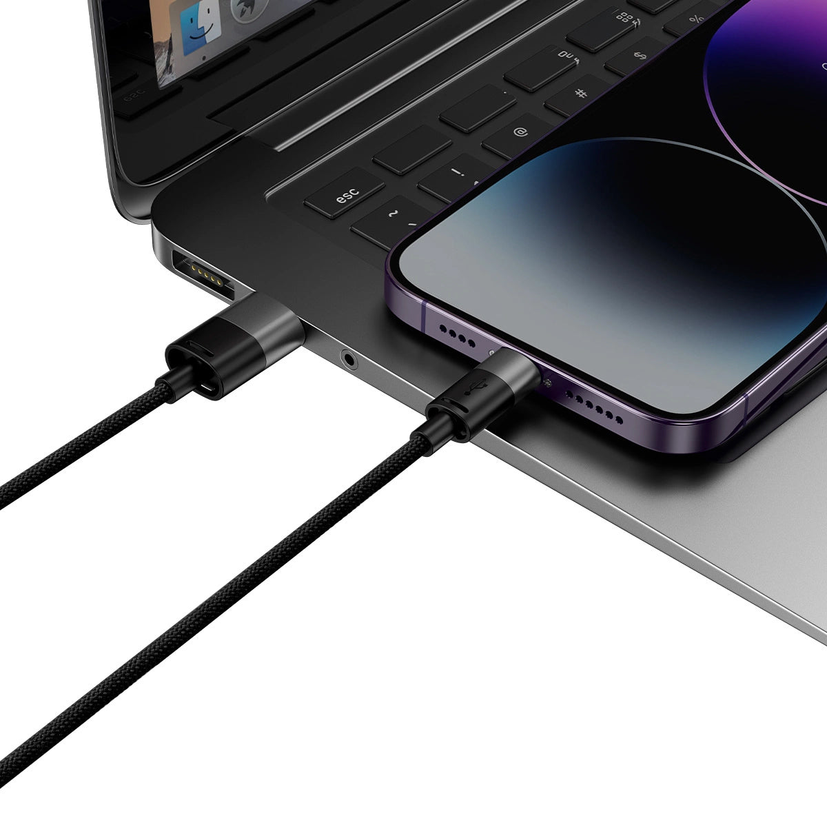 Kabel ładujący USB-A - Lightning / microUSB / USB-C Baseus StarSpeed 3w1, 18W, 1,2m, czarny CAXS000001 CAXS000001 