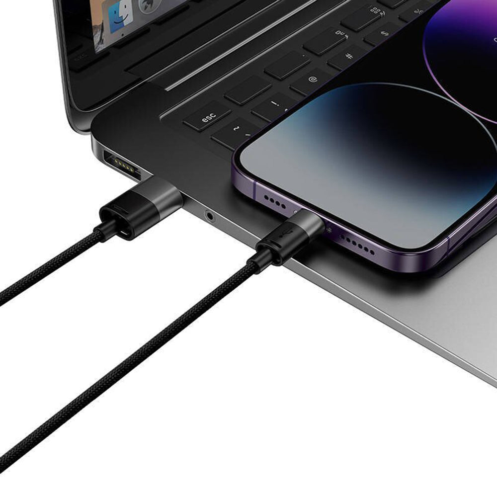 Kabel ładowania USB-A - Lightning / microUSB / USB-C Baseus StarSpeed 3w1, 20W, 0,6m, Czarny P10319900111-00