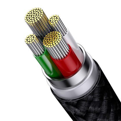 Kabel ładowania USB-A - Lightning / microUSB / USB-C Baseus StarSpeed 3w1, 20W, 0,6m, Czarny P10319900111-00