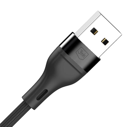 Kabel Ładowania USB-A - Lightning / microUSB / USB-C 3MK Hyper N, 18W, 1.2m, Czarny