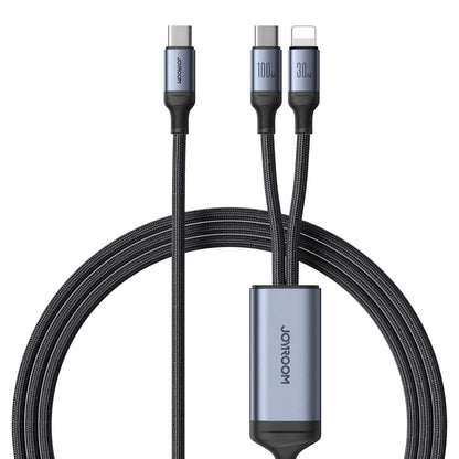 Cablu Incarcare USB-C - Lightning / USB-C Joyroom SA21-1T2, 100W, 1.5m, Negru