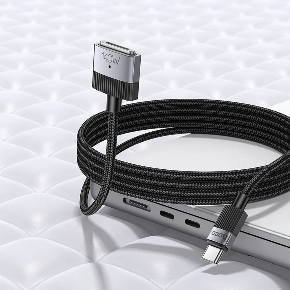 Kabel ładowania HOCO U141, USB-C - MagSafe 3, 140W, 1.8m, Czarny