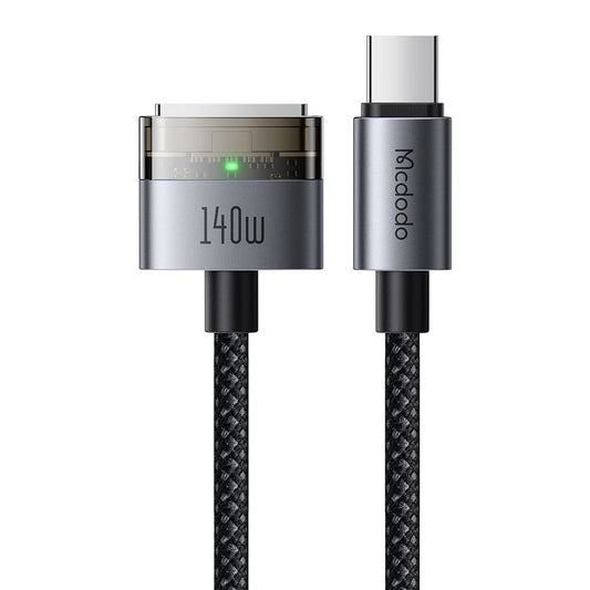 Kabel ładowania McDodo CA-2070, USB-C - MagSafe 3, 140W, 2m, Czarny