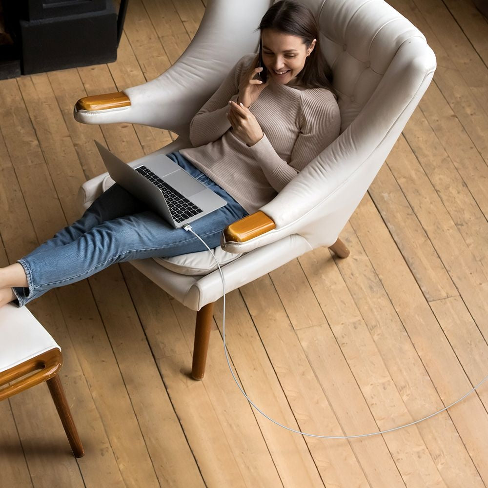 Kabel Ładowania McDodo CA-2071, USB-C - MagSafe 3, 140W, 2m, Biały