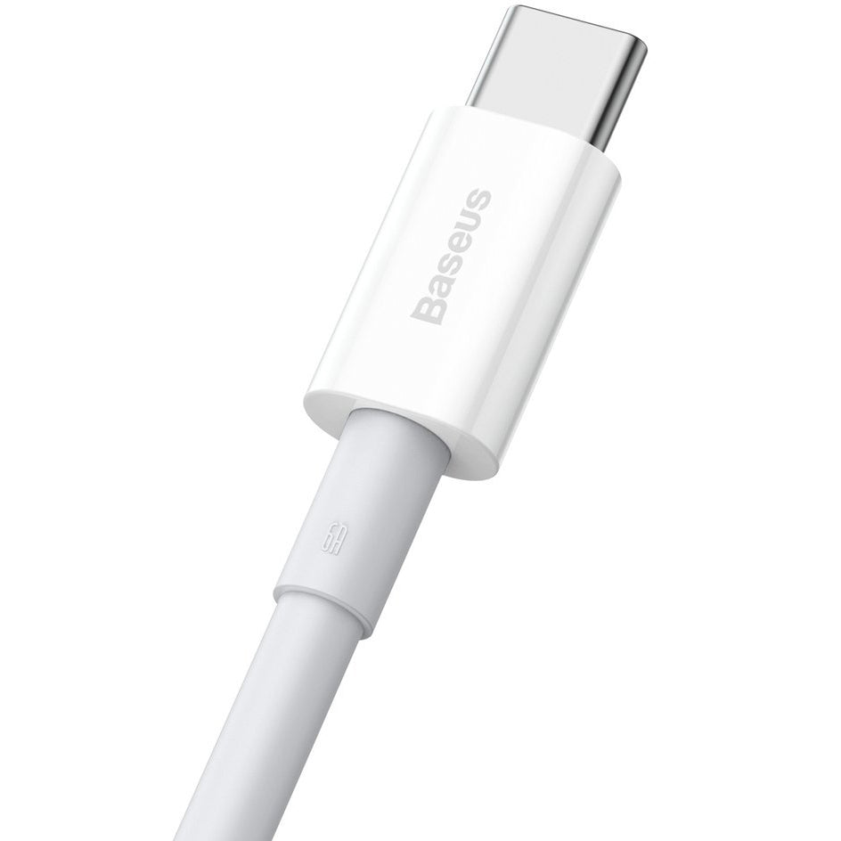 Kabel do ładowania i transmisji danych USB-A - USB-C Baseus Superior Series, 66 W, 1 m, biały CATYS-02