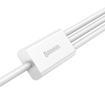 Kabel ładujący USB-A - Lightning / microUSB / USB-C Baseus Superior 3w1 Series, 20W, 1.2m, biały CAMLTYS-02 