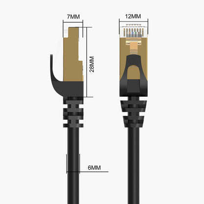 Orico PUG-C7 Network Cable, UTP, Cat7, 0.5m, Black