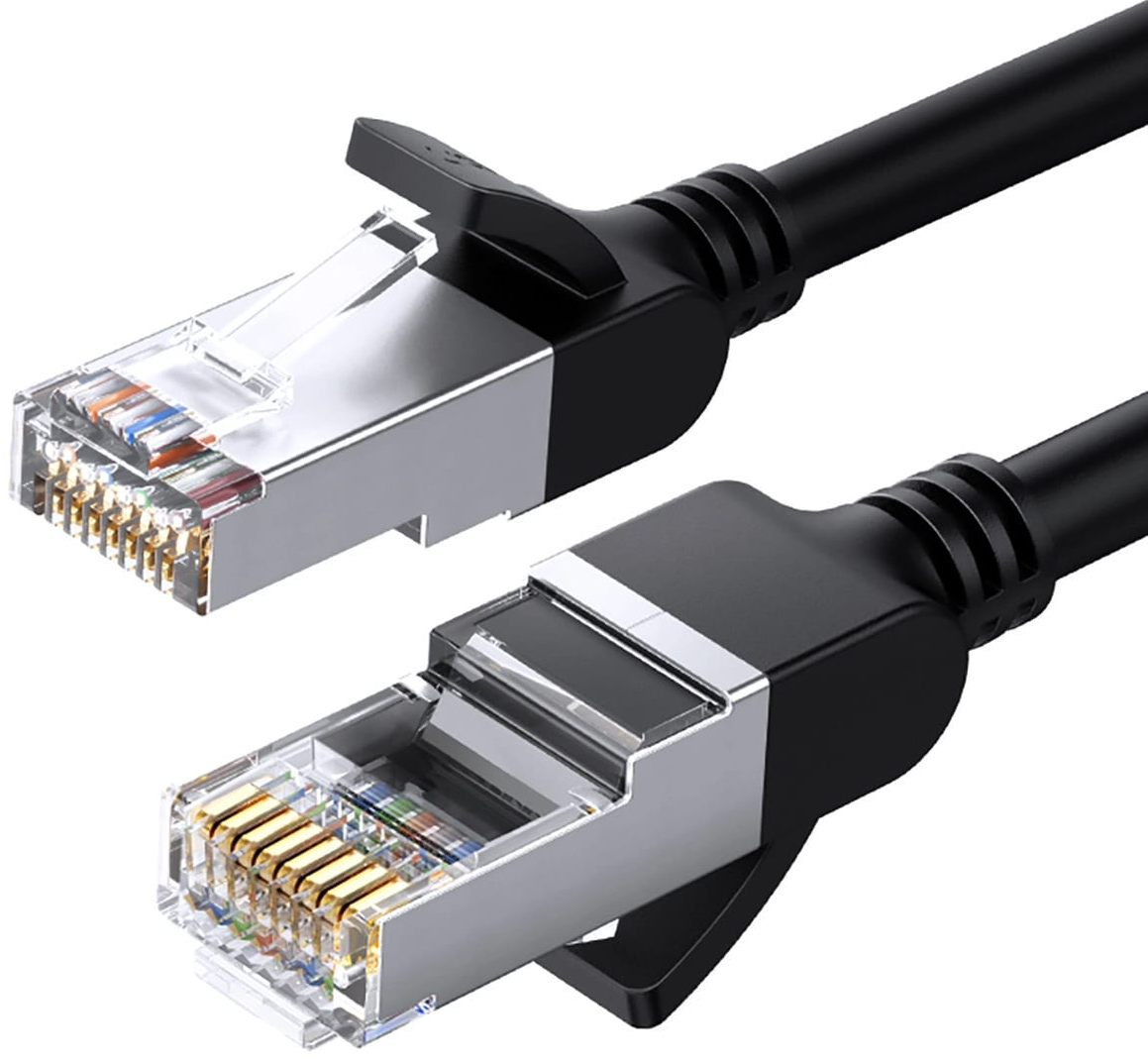 Kabel sieciowy UGREEN NW101 Flat, UTP, Cat6, 0.5m, Czarny
